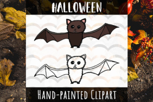 Download Halloween Bat Hand Painted Clipart - Hand painted clipart Collection
