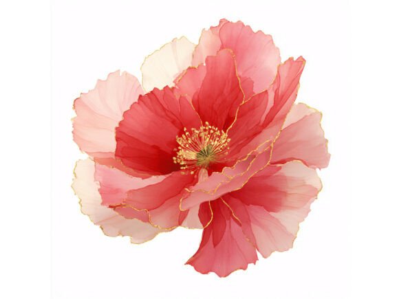 Download 17 JPG Red Poppy Watercolor Set - Red poppy Collection