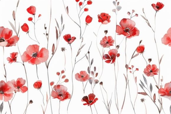 Download Red Poppy Watercolor - Red poppy Collection