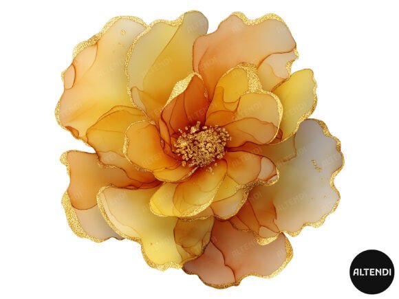 Download Abstract Yellow Flower Clipart - Yellow flower Collection