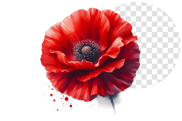 Download Poppify Watercolor Red Poppy Clipart - Red poppy Collection