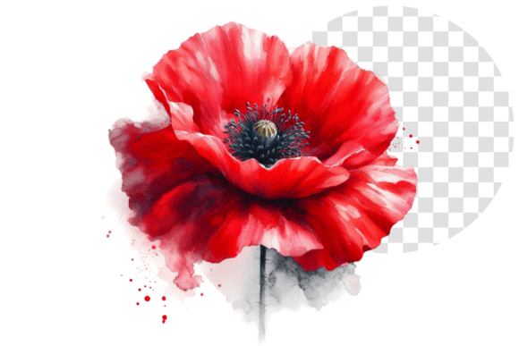 Download Poppify Watercolor Red Poppy Clipart - Red poppy Collection